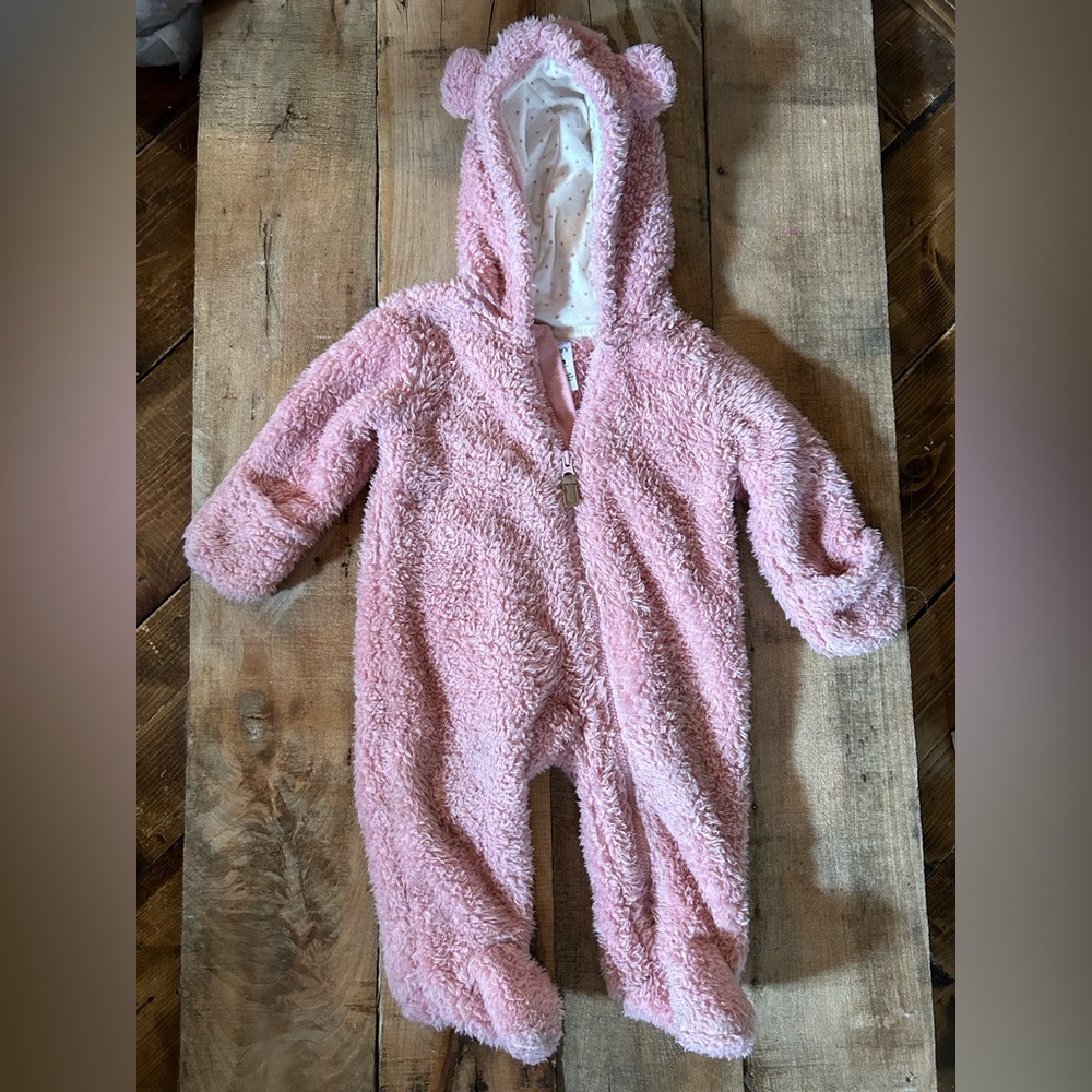 Carter’s Baby Girl Pink Sherpa Bodysuit